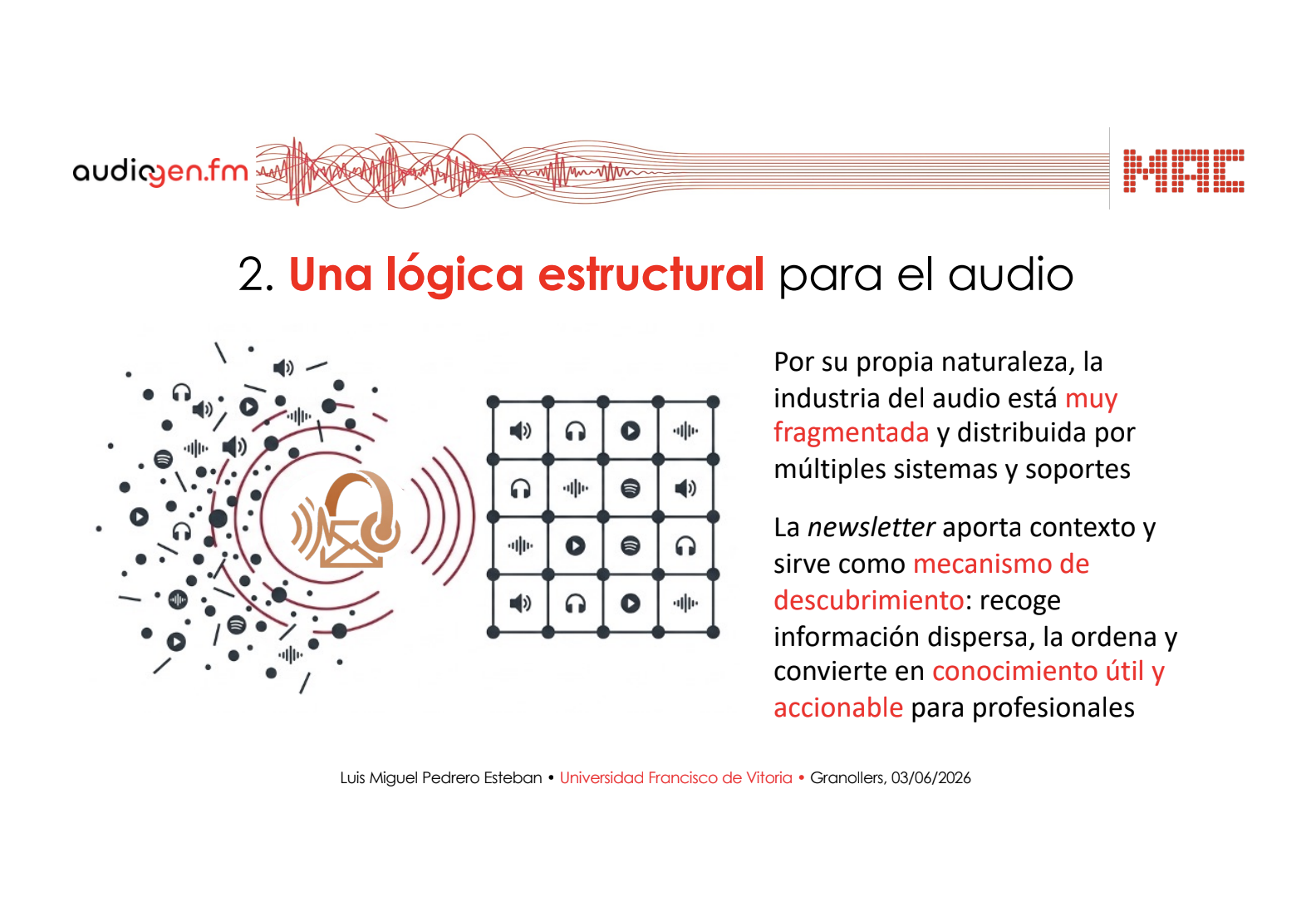 Intervención de Luis Miguel Pedrero en el MAC 2026